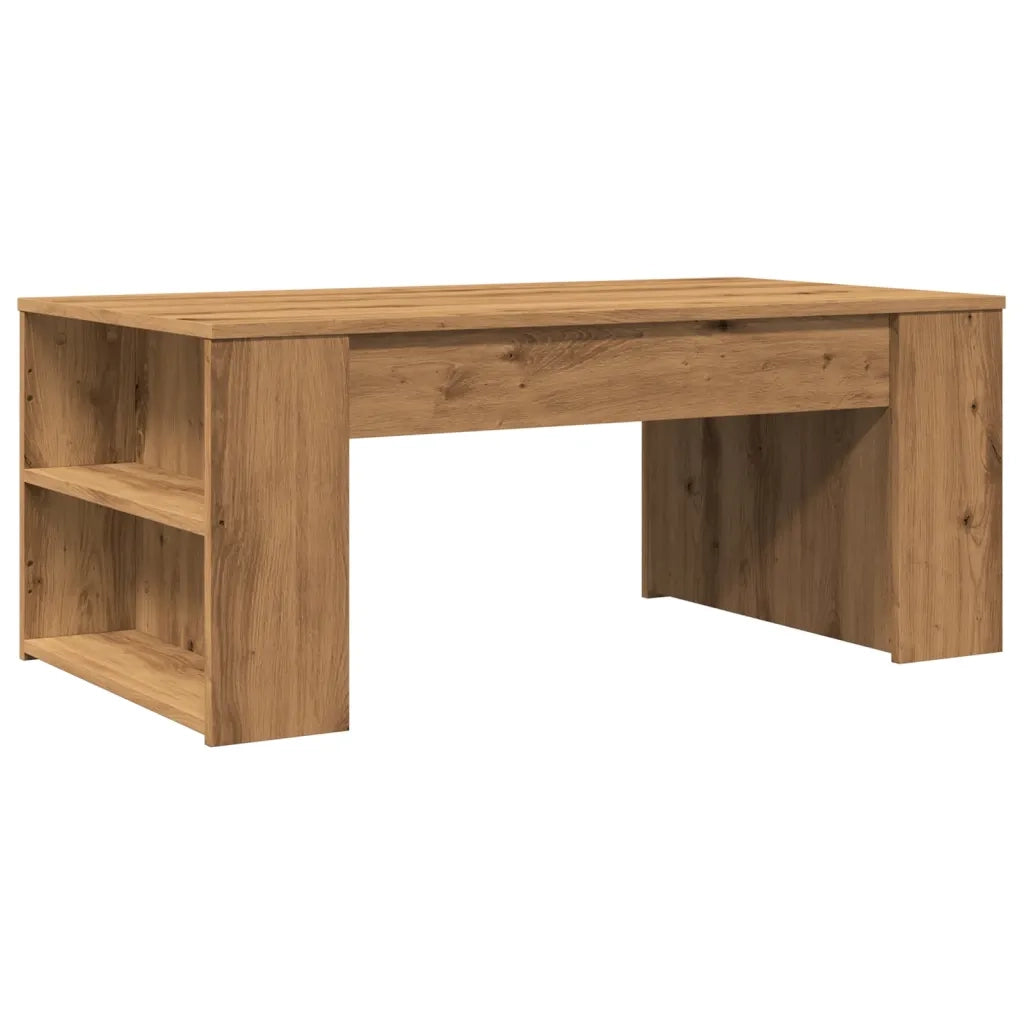 Tavolino salotto | Tavolino da caff¨¨ | Tavolino da Soggiorno Rovere Artigianale 102x55x42 cm Multistrato