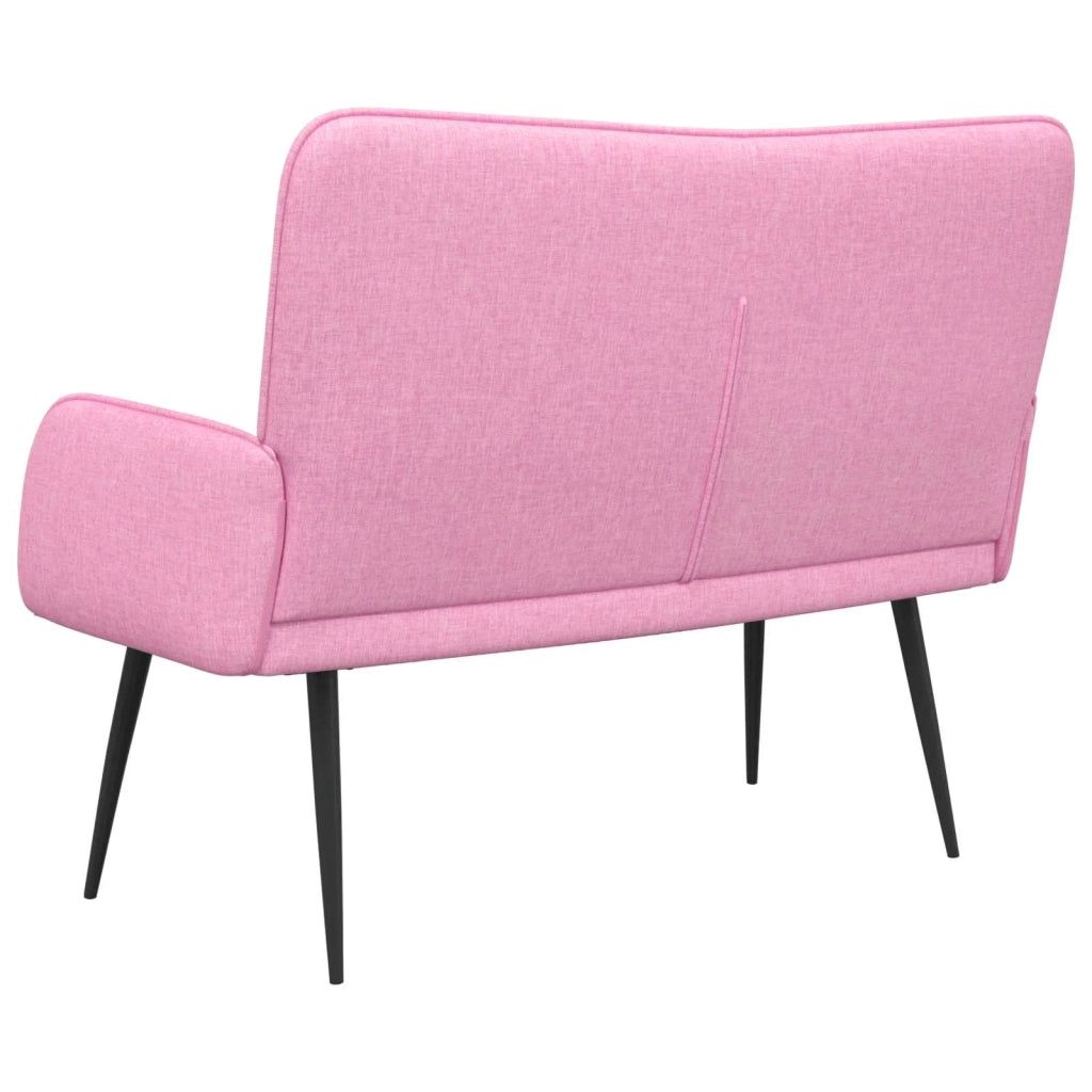 Divano a 2 Posti Rosa 115 x 61 x 87 cm Tessuto