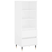 Buffet credenza cassettiera mobiletto mobile contenitore organizer cucina soggiorno salotto alto 40 x 36 x 110 cm legno ingegnerizzato bianco 02_0032445