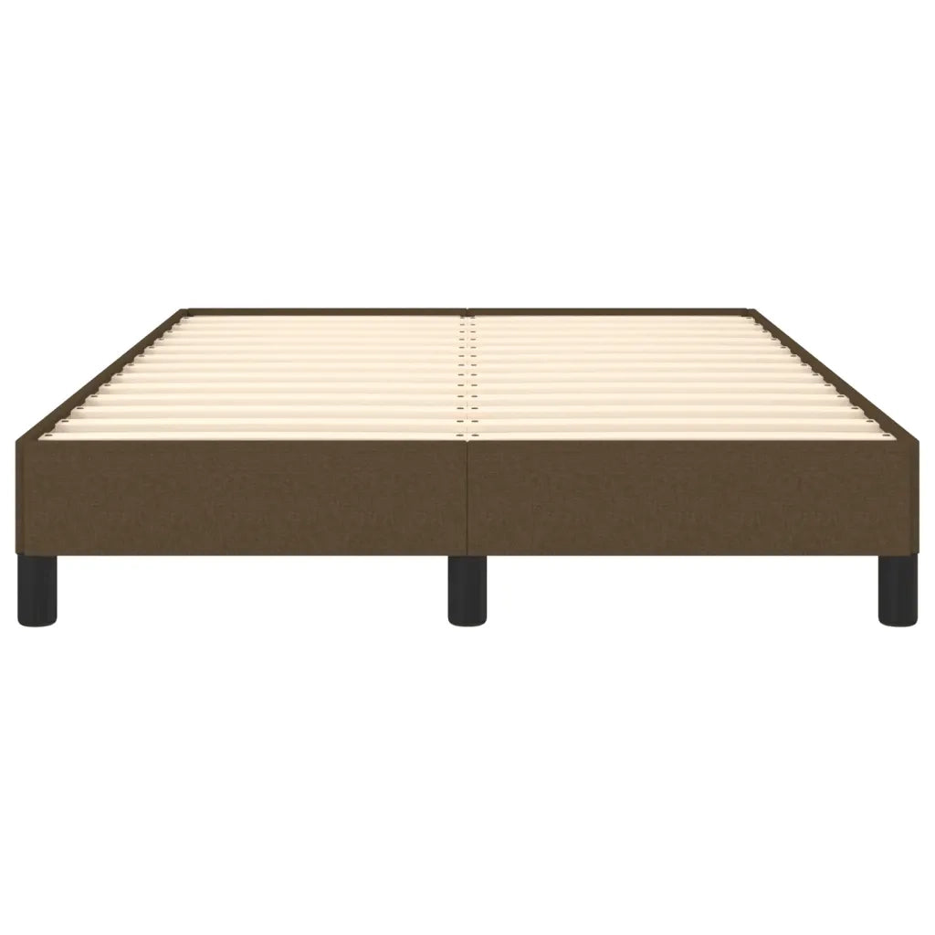 Giroletto senza Materasso Marrone Scuro 80x200 cm in Tessuto 379485