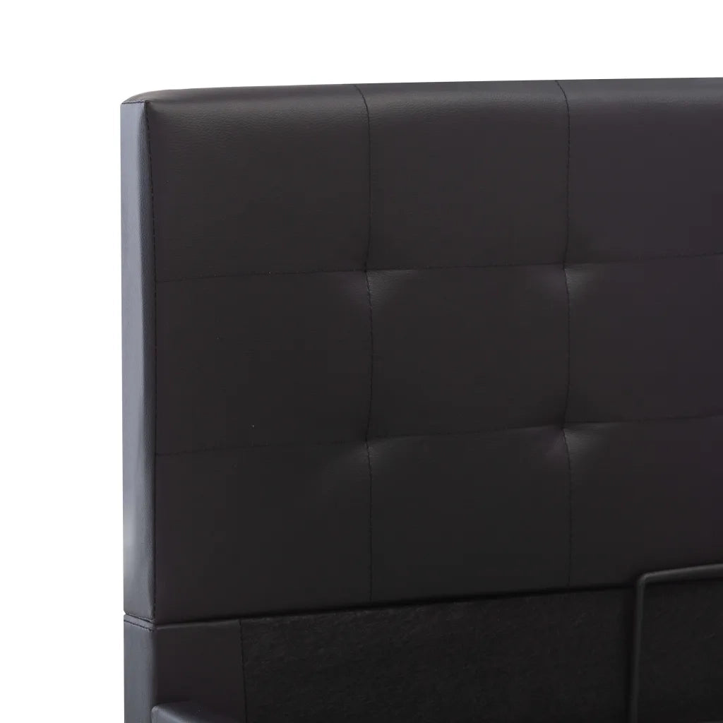 Giroletto con Contenitore Idraulico Nero Similpelle 90x200cm cod mxl 63299