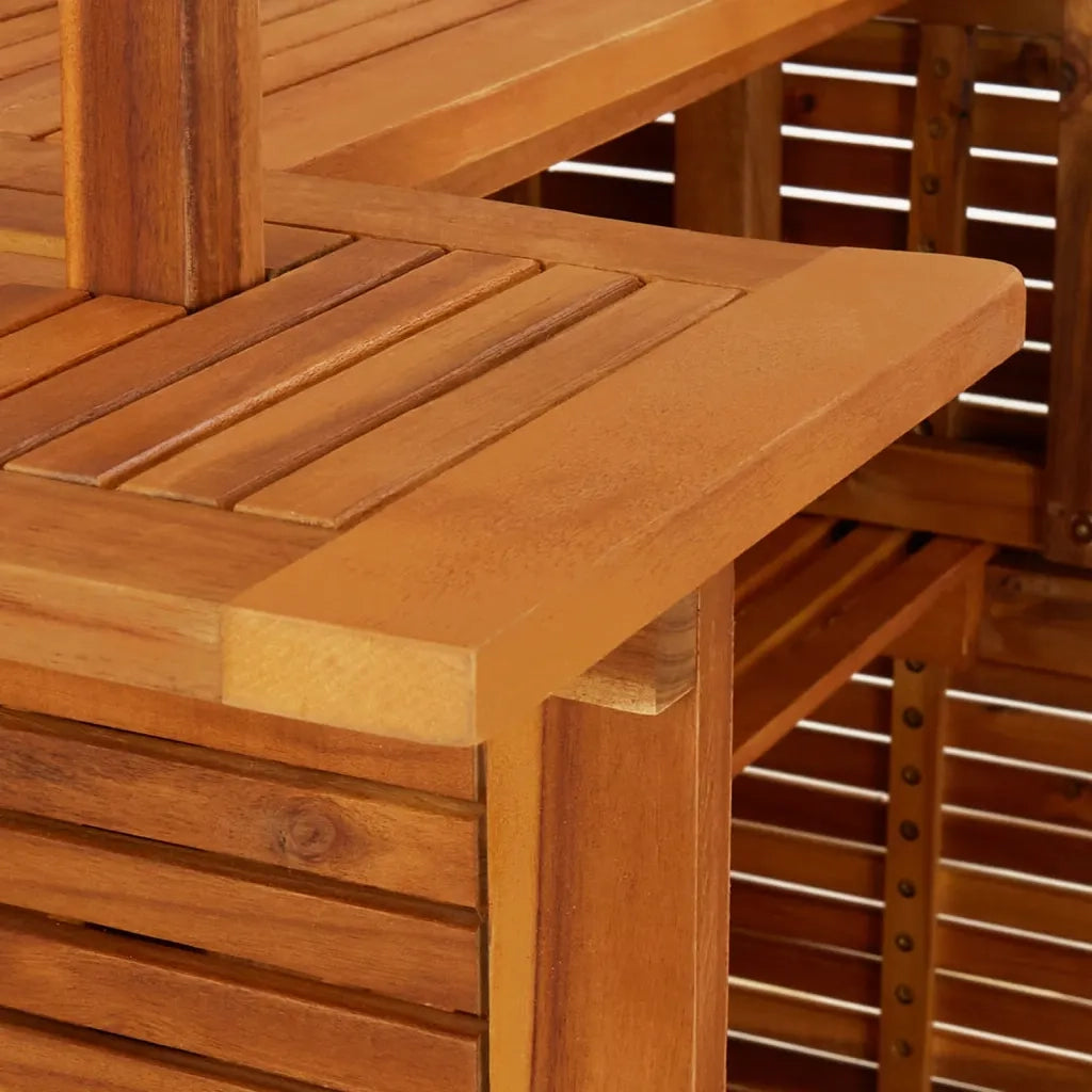 Set da Bar per Giardino 3 pz in Legno Massello di Acacia 3116004