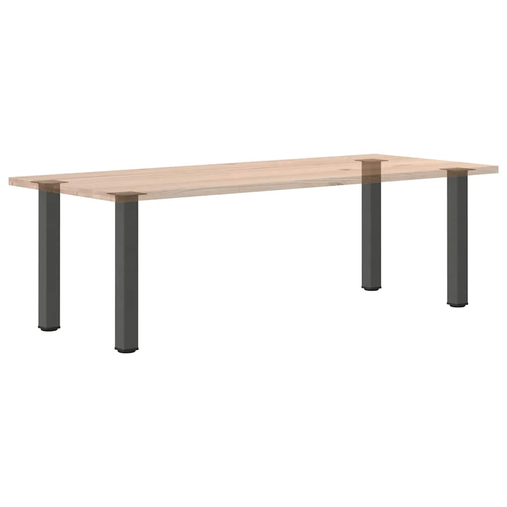 Set di 4 gambe regolabili per tavolo consolle 72-74 cm design moderno elegante finitura in acciaio antracite 02_0056767