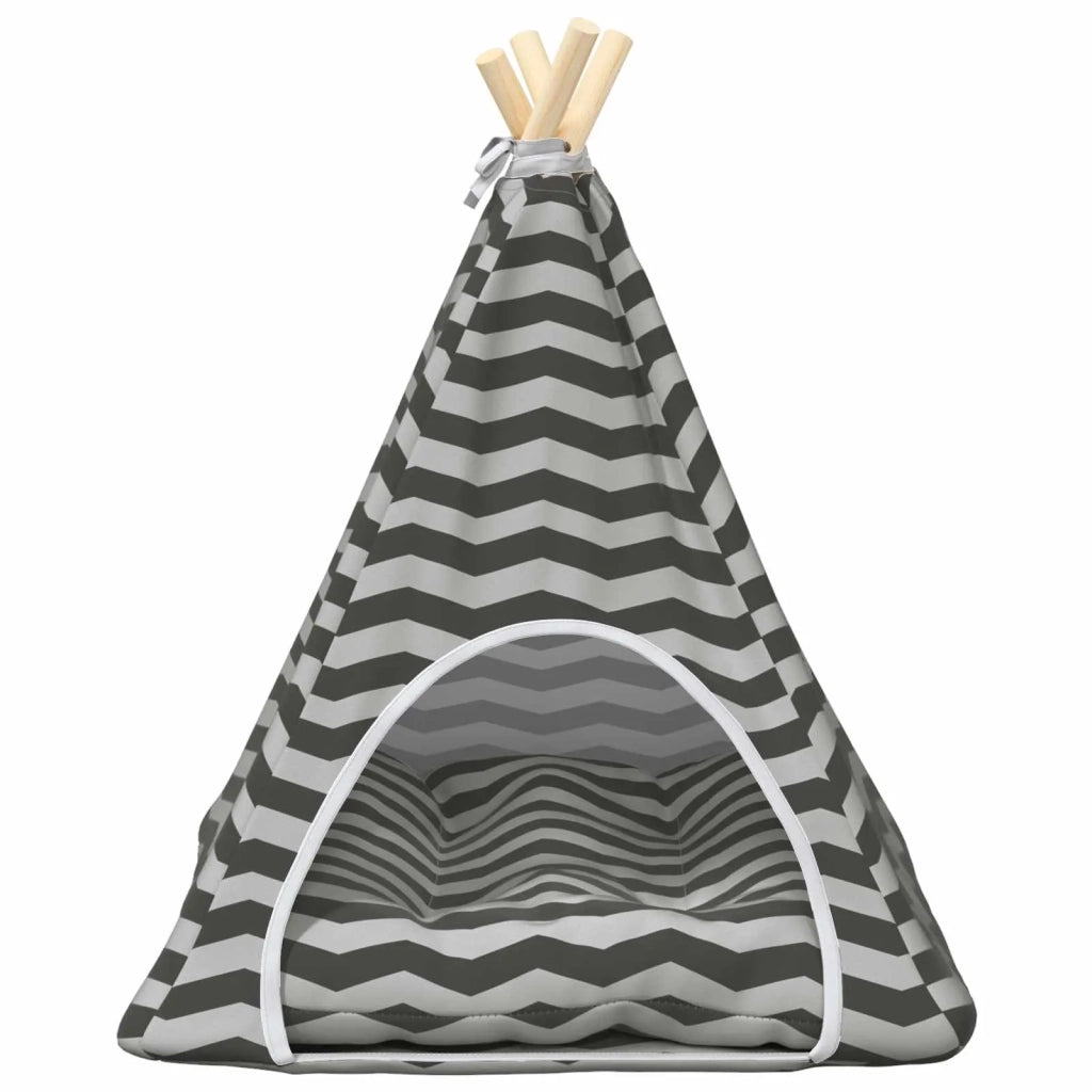 Tenda per animali con cuscino Bianco e Grigio 50 x 50 x 60 cm CFW8448347