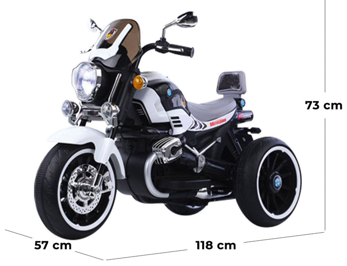Moto Elettrica per Bambini 12V Kidfun Melbourne Bianca