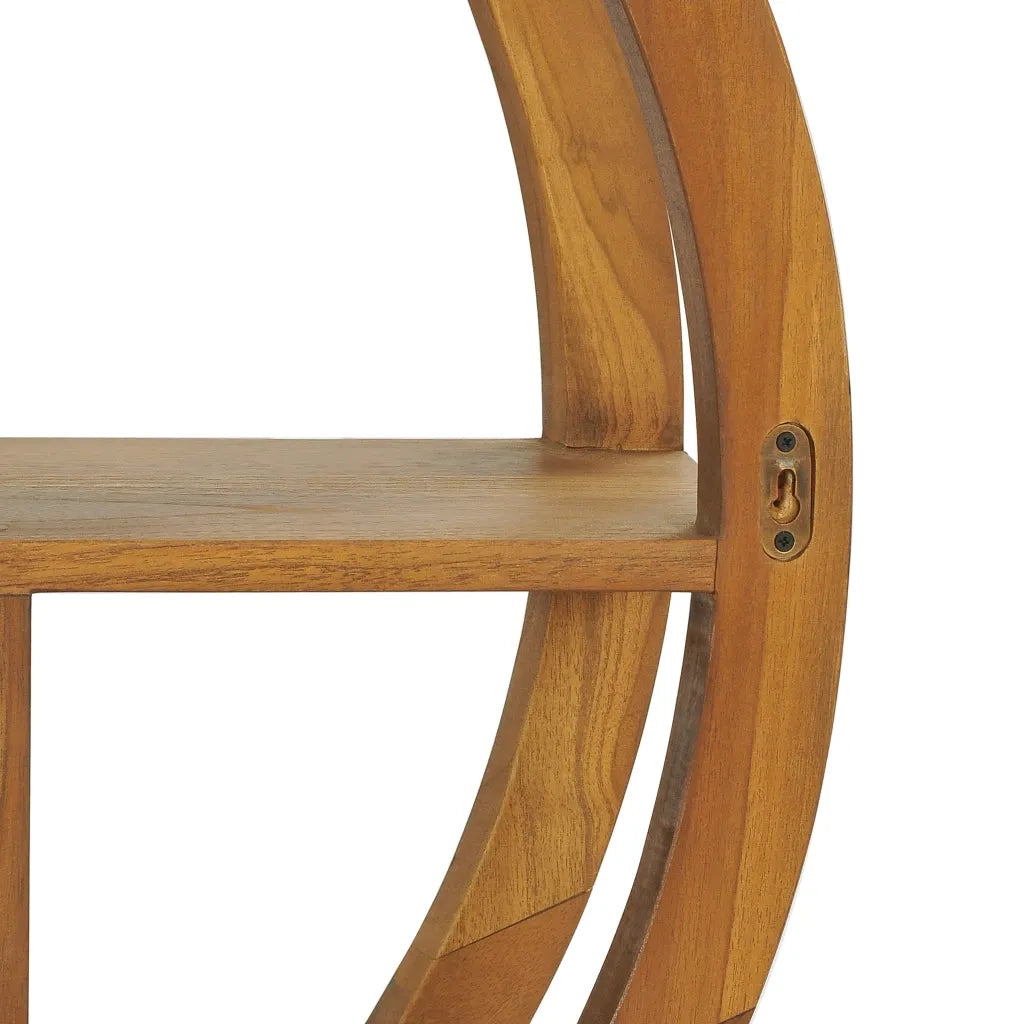 Mensola Yin Yang 80x17,5x80 cm in Legno Massello di Teak 320771