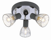 Plafoniera Candellux MODO 98-61546 3xE14 nero/cromo