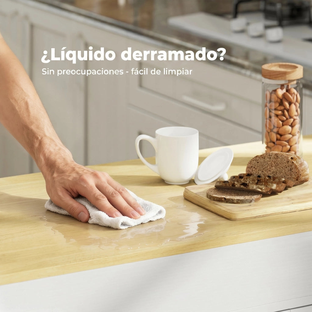 Mobile da Cucina con Ruote e Piano Estensibile ¨C Zephmum ¨C Bianco 80x45x90