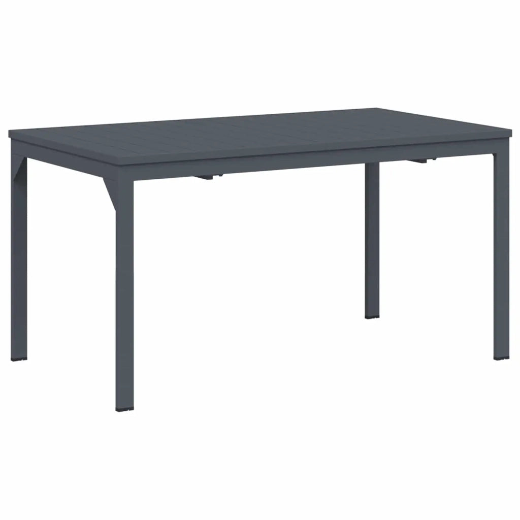 Set da Pranzo per Giardino 9 pcs Nero polyrattan