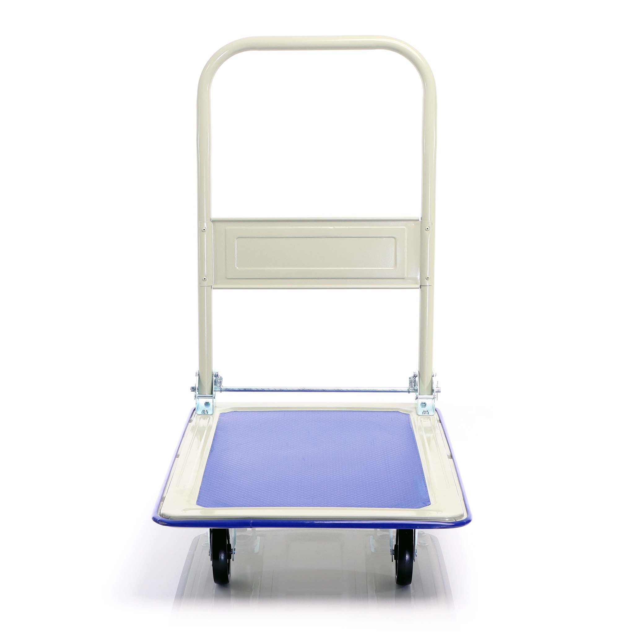 Carrello a pianale da magazzino max 150 kg con manico pieghevole