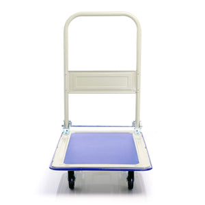 Carrello a pianale da magazzino max 150 kg con manico pieghevole