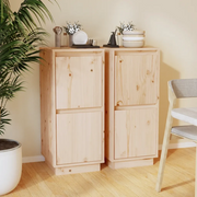 Credenze 2 pz 31,5x34x75 cm in Legno Massello di Pino cod mxl 8042
