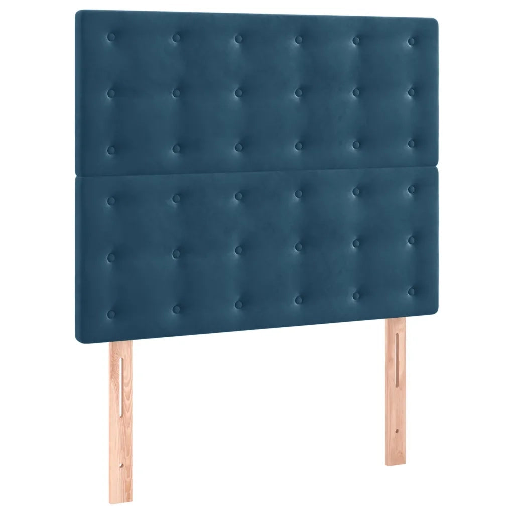 Giroletto senza Materasso Blu Scuro 90x190 cm in Velluto 3125975