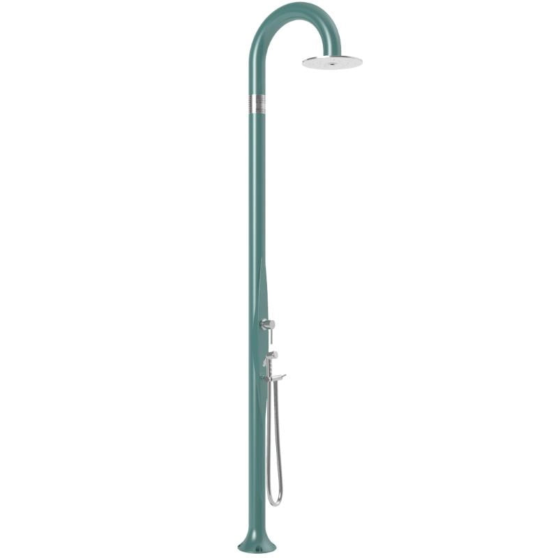 Doccia Tradizionale In Alluminio Funny Yin Top Line Con Miscelatore E Doccetta Colore Smeraldo Cv-T345-Tl/6700