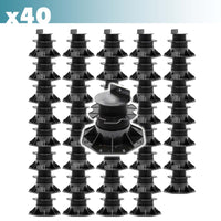 Set 40 supporti per pavimenti galleggianti, altezza regolabile 60-128mm Max 2700 kg, Pavimenti Decking