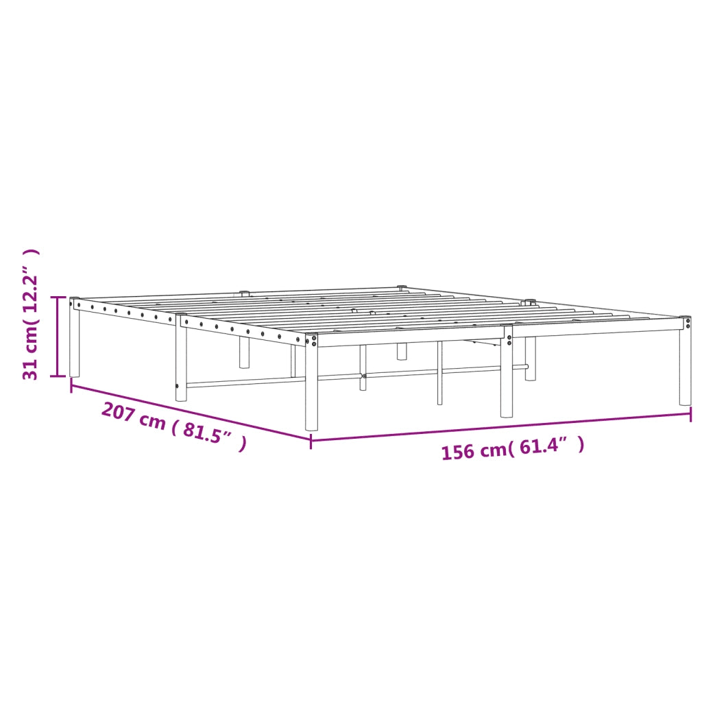Giroletto in Metallo Bianco 150x200 cm 373675