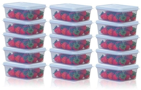 Contenitori a chiusura ermetica per alimenti, 1000 ml (1 litro), contenitori per preparazione pasti con coperchi, resistenti al lavastoviglie, riciclabili