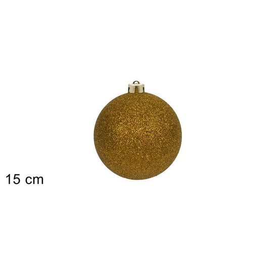 PALLA 15CM GLITTERATA ORO DI DUESSE CHRISTMAS