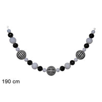 GHIRLANDA 23 PALLINE 190CM DI LUNGHEZZA DECORO SCACCHI DI DUEESSE