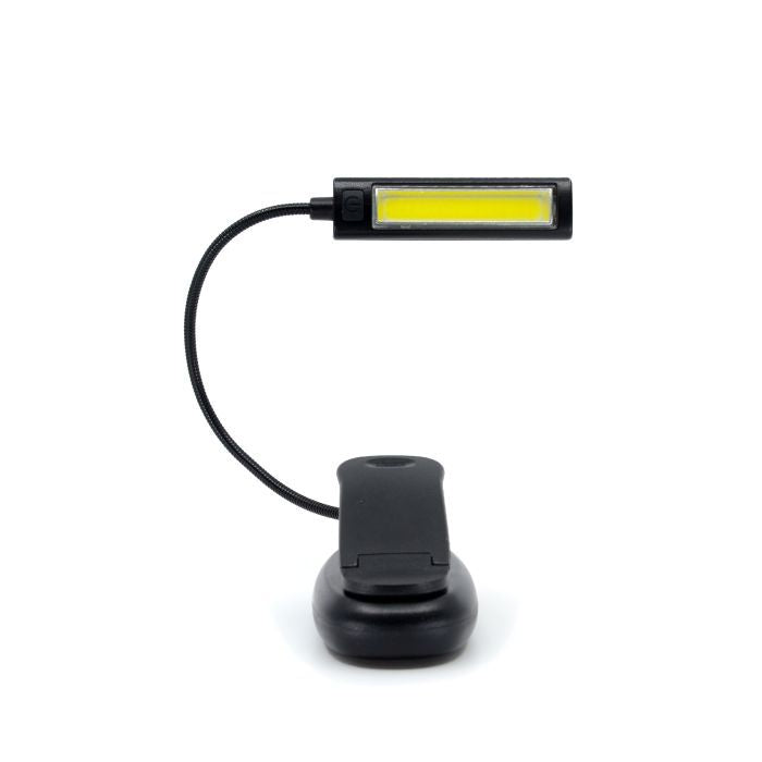LAMPADA DA LETTURA BOOK LIGHT RICARICABILE A LED 75/100/150 LUMENS CON PINZA