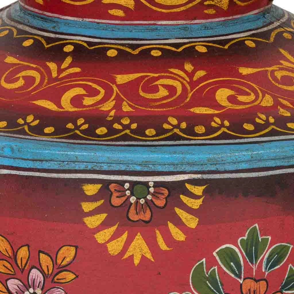 Vaso in ferro multicolore 32x32x33 cm