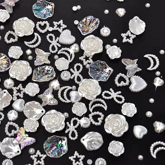 100 Set di Accessori Flatback Diversi Sfumature di Smetile per Hobby DIY Scrapbooking Ornamenti