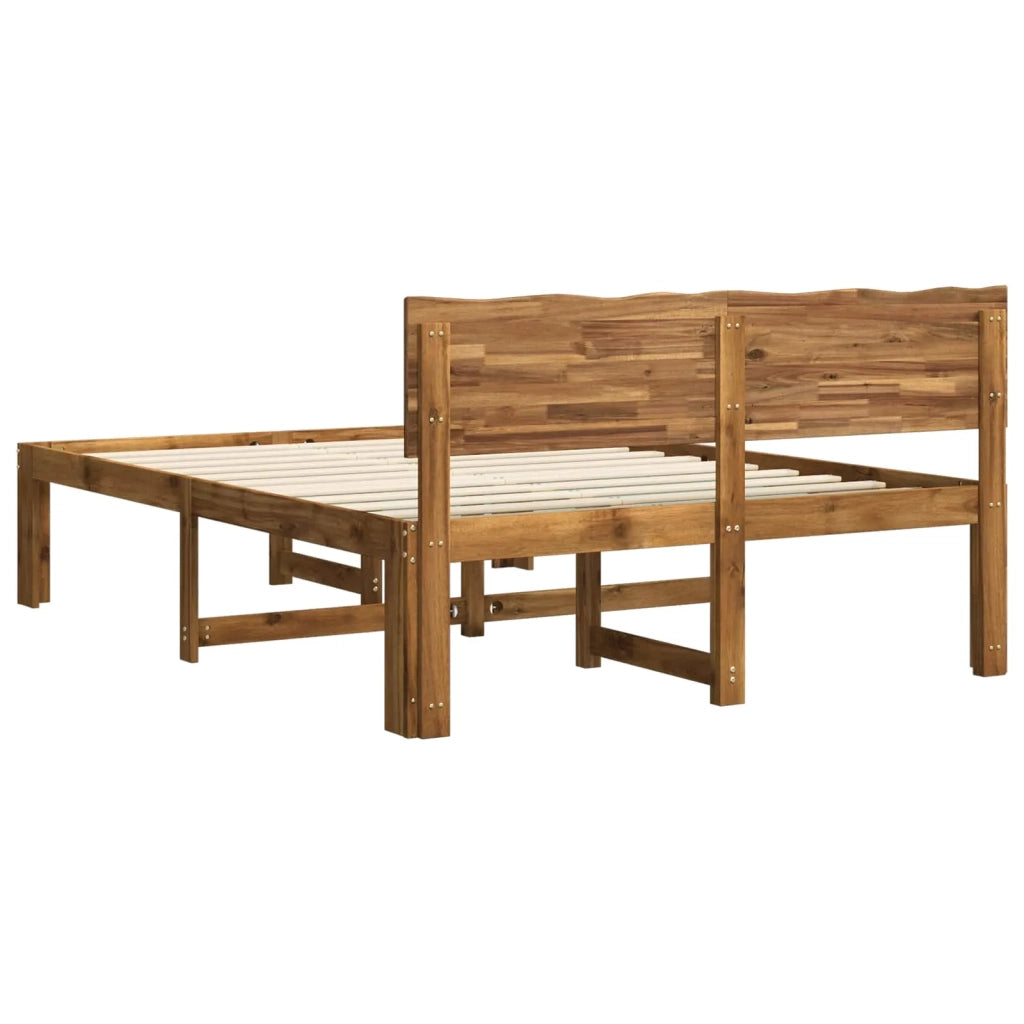 Letto matrimoniale con testiera ROSTOCK Naturale 150 x 200 cm 3405462