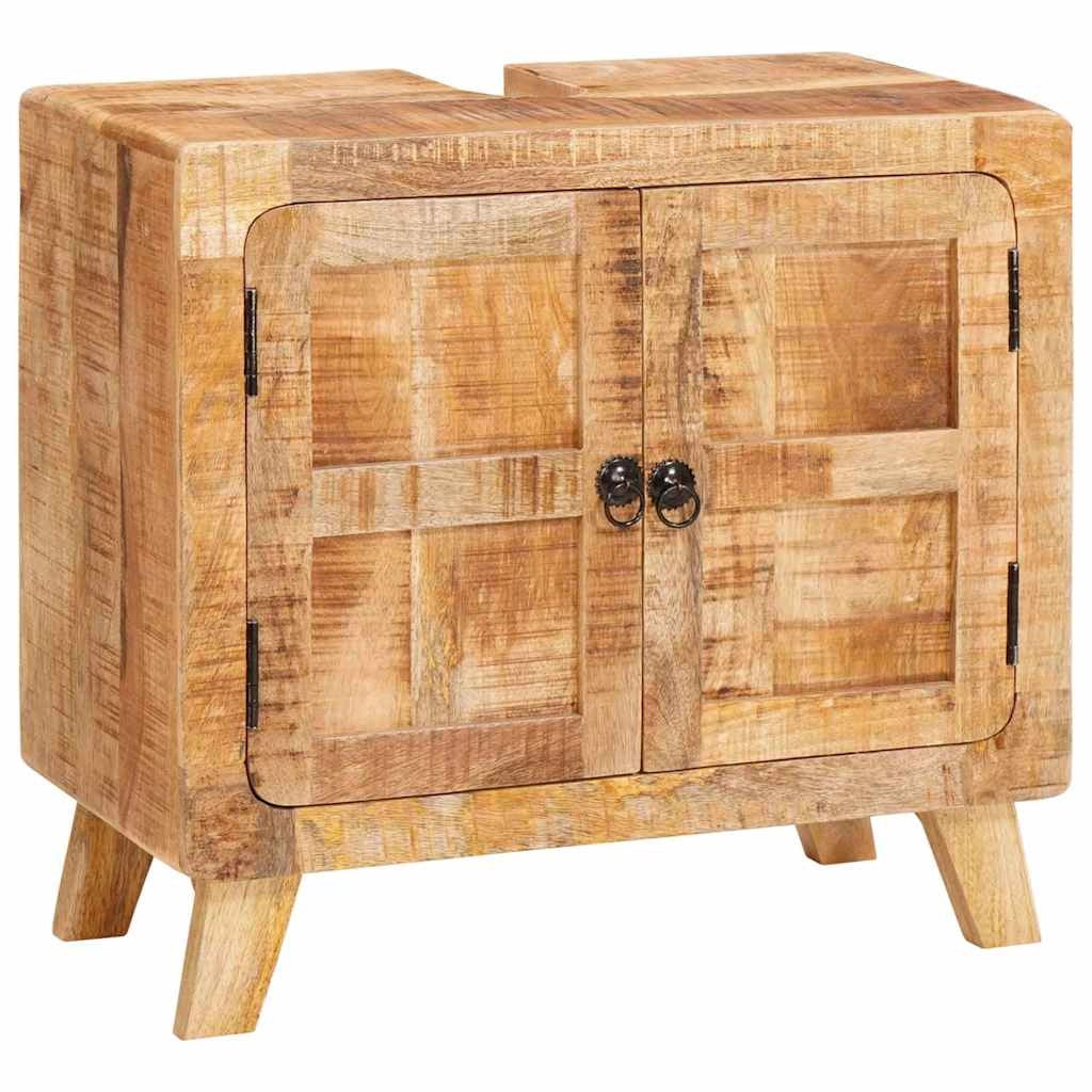 Mobiletto da bagno moderno con capiente spazio di archiviazione 60 x 33 x 55 cm legno marrone 02_0058083