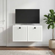Mobile Porta TV da Muro Bianco 59,5 x 41 x 30 cm 897995