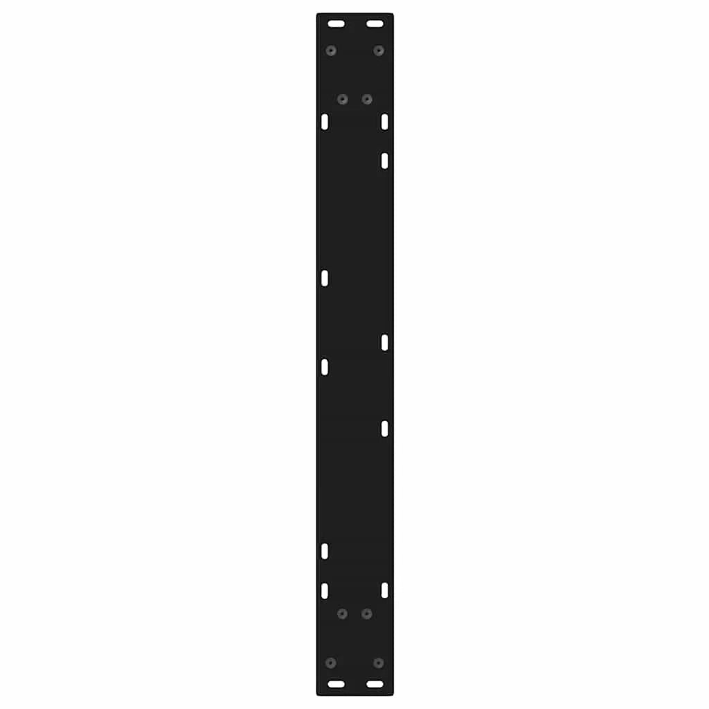 Set di 2 gambe regolabili per tavolo da pranzo 70 x 72 cm design moderno stabili acciaio nero 02_0057010