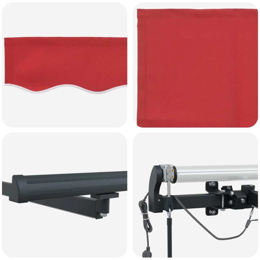 Tessuto per Tenda con Rosso 300 x 250 cm Poliestere 3330148