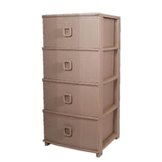Cassettiera Pratika Kool 4 Cassetti Tortora 37,5 x 37 x 80 cm