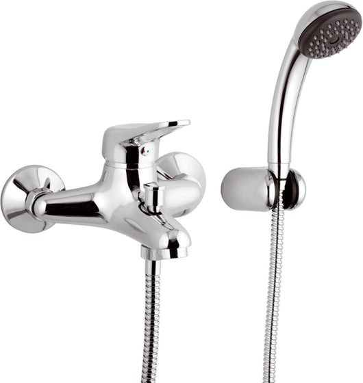 Miscelatore vasca remer con doccino e flessibile - serie kiss