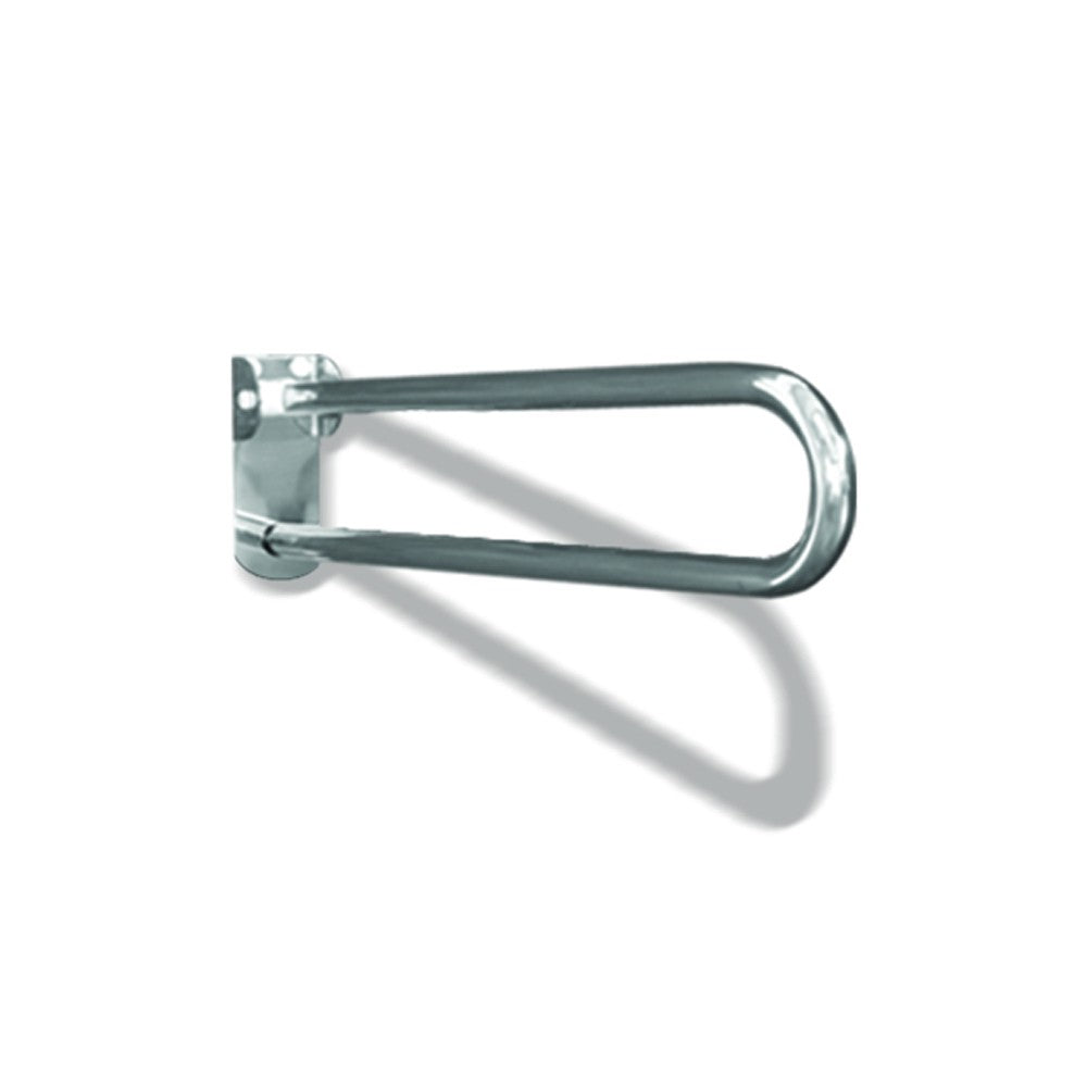 Maniglione barra ribaltabile con piastra lunga cm 60 inox lucido