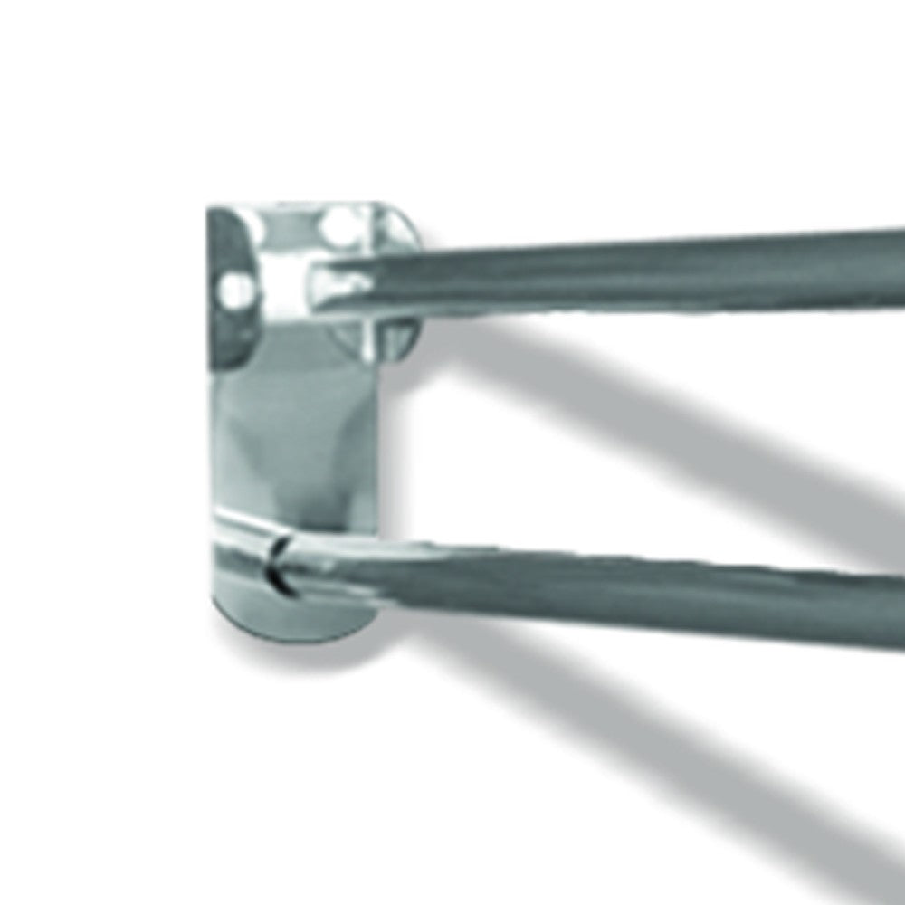 Maniglione barra ribaltabile con piastra lunga cm 60 inox lucido