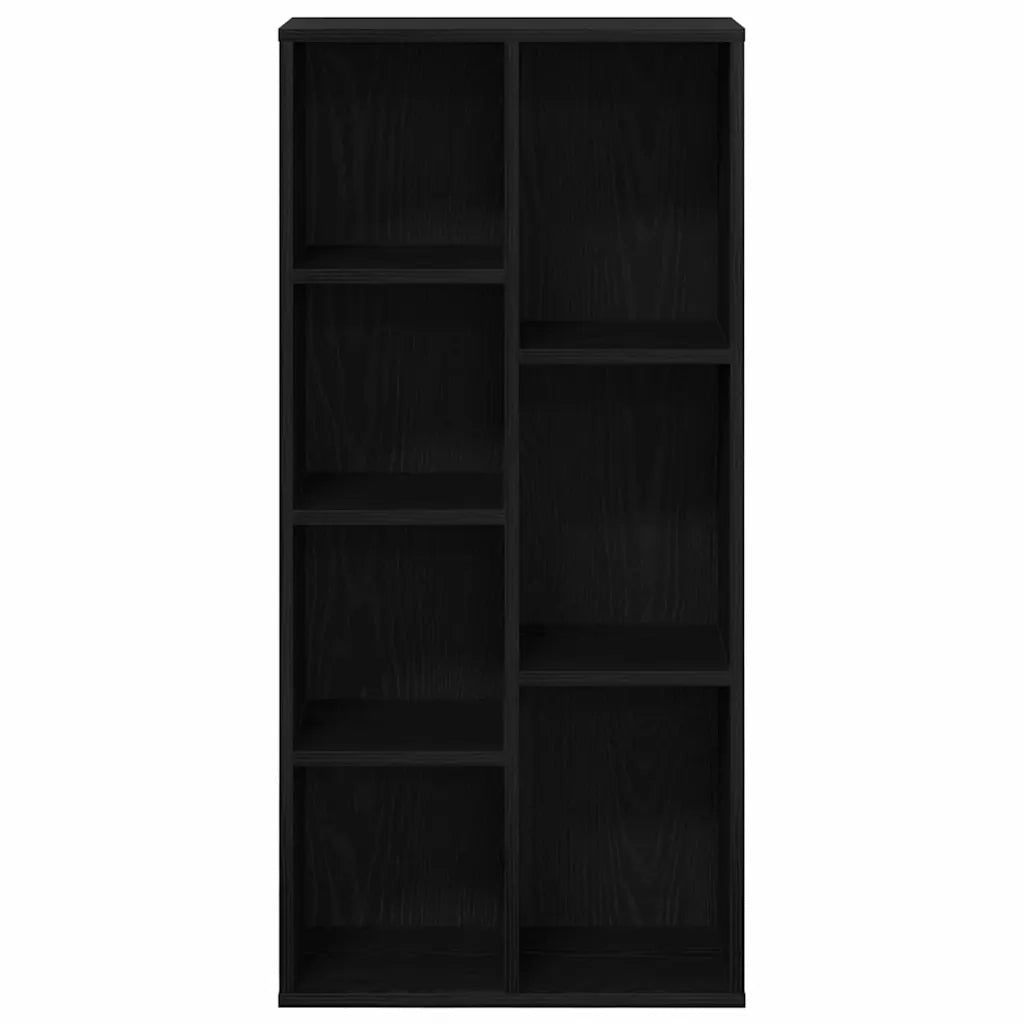 Libreria-Scaffale per Libri-Mobile di Stoccaggio Rovere Nero 50 x 25 x 102 cm