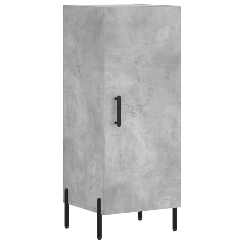 Buffet credenza cassettiera mobiletto mobile contenitore organizer cucina soggiorno salotto alto 34,5 x 34 x 180 cm legno ingegnerizzato grigio 02_0034388