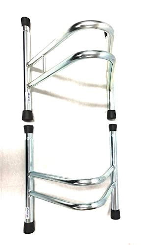 Andrys Rastrelliera Bici 1 Posto Modulabile con Tappi PVC Zincato