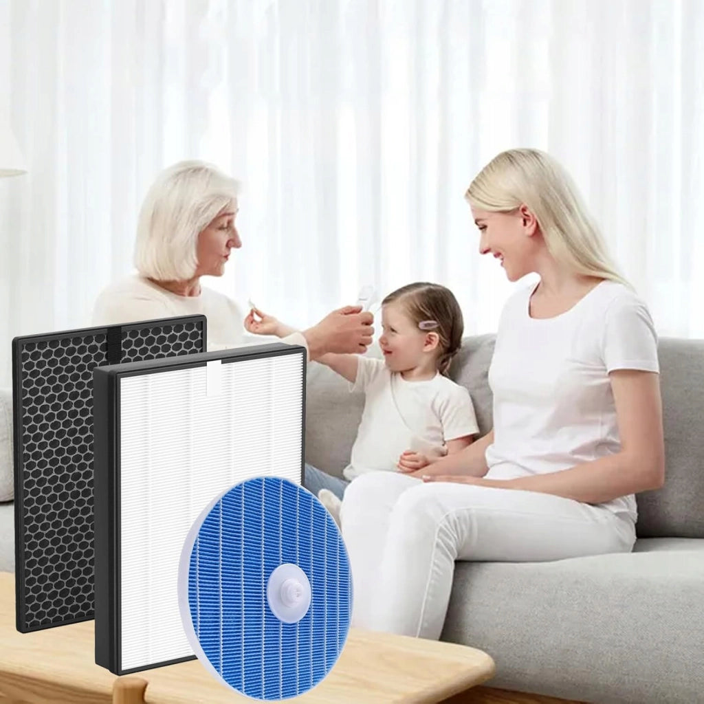Set Filtri di Ricambio compatibile con Purificatore Philips AC2729 – HEPA 13, Carbone, Umidificante | 6 Mesi di Durata