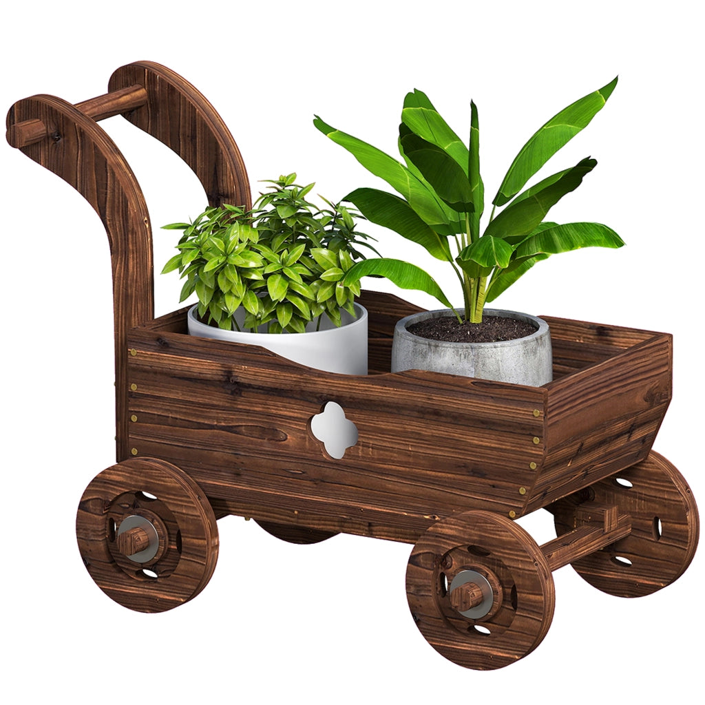 Hochbeet in Legno con Ruote ¨C zephmum ¨C 68x38x52cm
