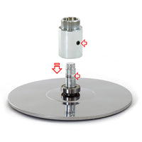 Palo da pole dance Ø 45 mm Altezza regolabile 2,31-2,74 m In acciaio Non richiede fori