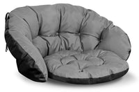 AIO FACTORY Set da giardino 2x122x40cm Cuscini grigi impermeabili per mobili in rattan