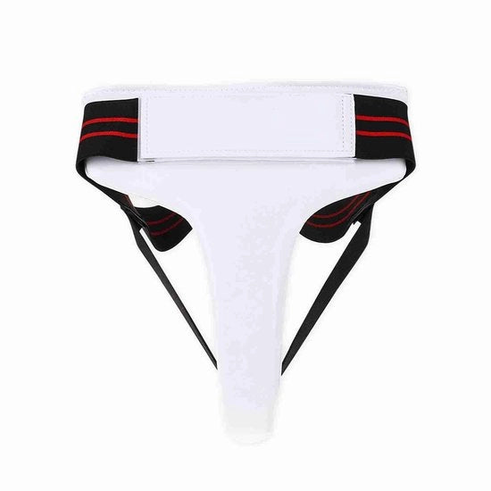 Protezione Crociata Ergonomica - Progettazione - Pelle PU Sintetica - Assorbimento Shock - Cinture Elastiche - Per Taekwondo/Boks/Karate - Protezione Gamba