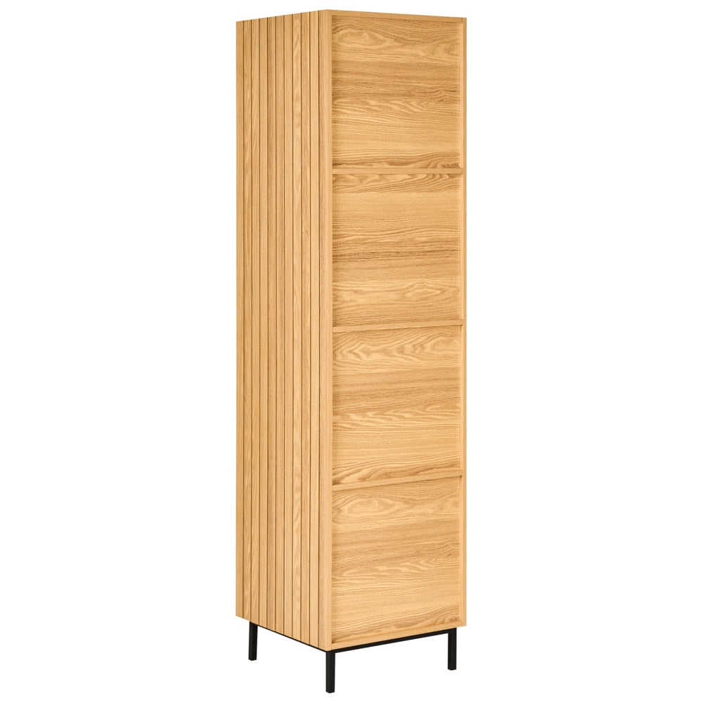 Armadio aperto 9 ripiani MDF Scaffale aperto per vestiti Marrone chiaro stile moderno