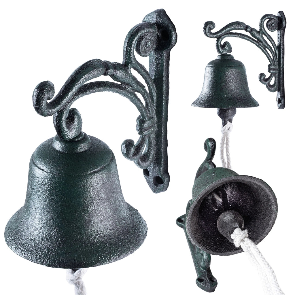 Campanello in ghisa KADAX per porte da giardino, campanello decorativo in stile retrò.