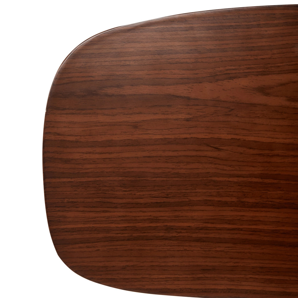Elegante sedia girevole in tessuto poliestere Legno scuro e verde ufficio domestico elegante