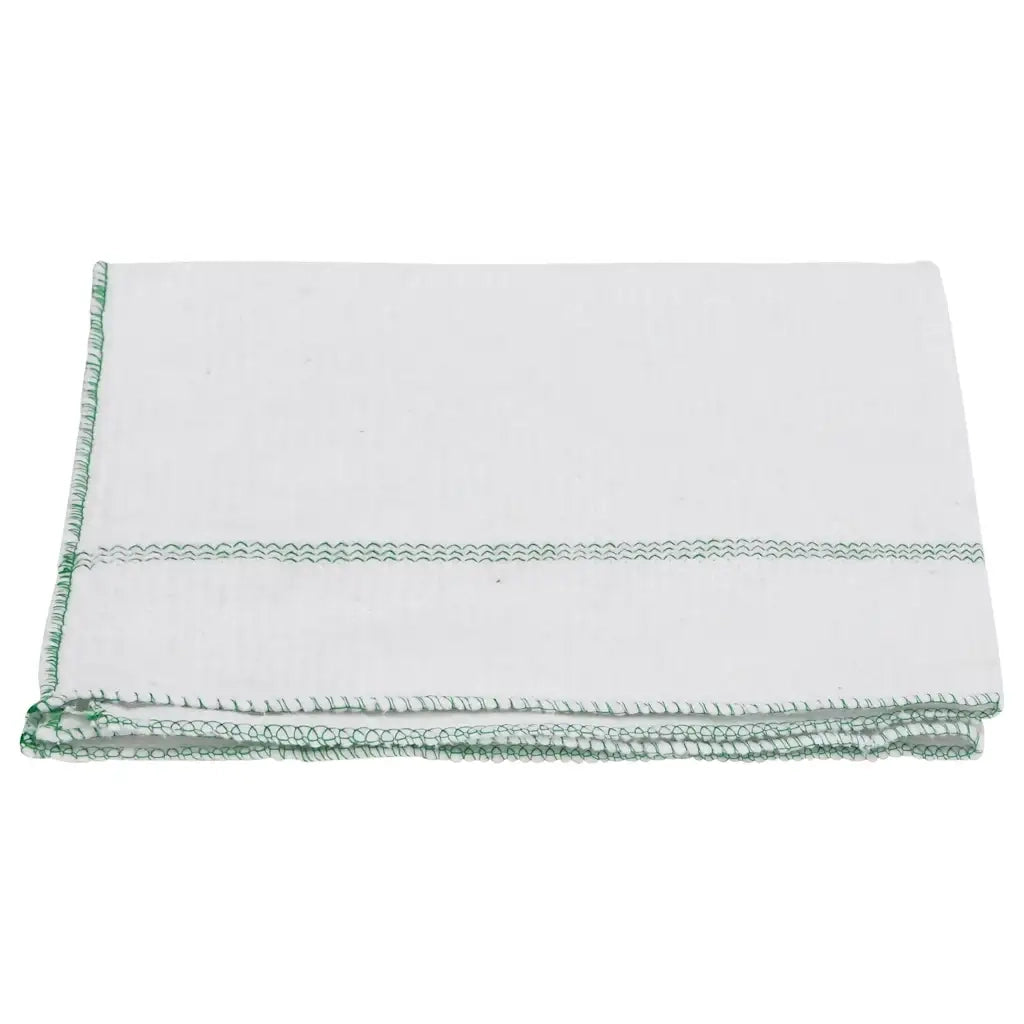 Panni per la Pulizia 10pz Righe Bianche e Verdi 50x60 cm 4014091