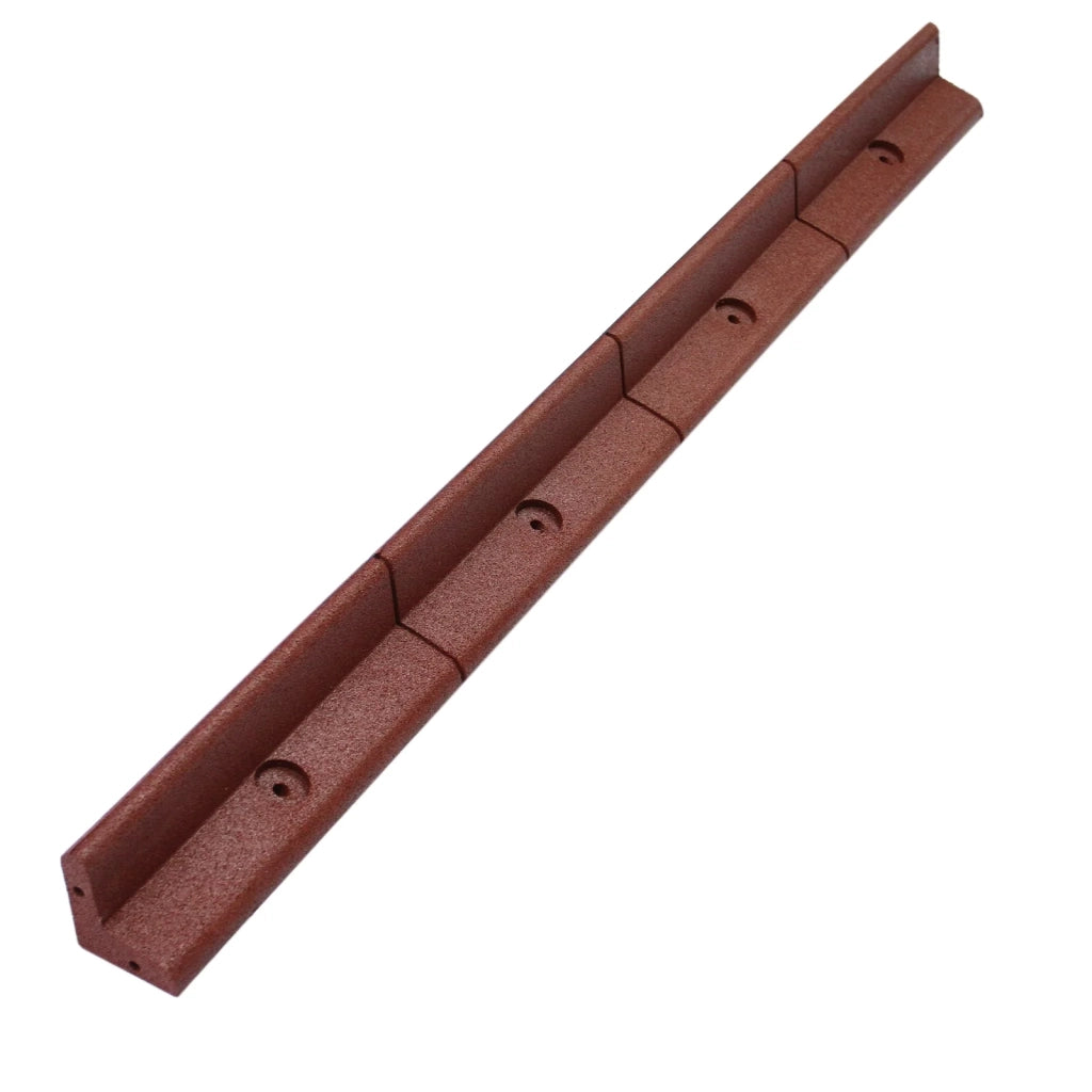Monster Shop - Bordatura per Aiuole Bordo Prato da Giardino Palizzata Flessibile Fino a 70° in Gomma Resistente agli UV Pezzi da 1.2m - Terracotta - 4 Pezzi