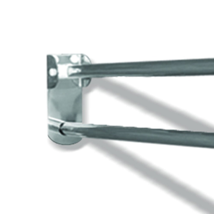 Maniglione barra ribaltabile con piastra lunga cm 80 inox lucido