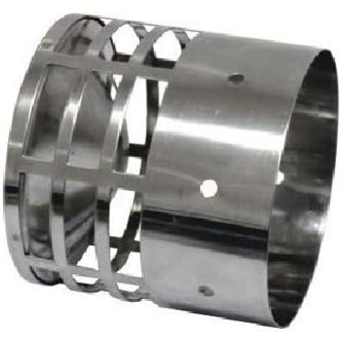 Terminale scarico fumi tubo caldaia stufa a pellet legna d.80 ac